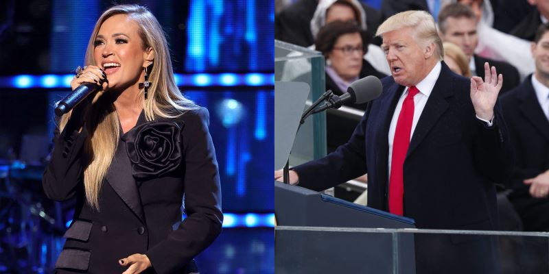 carrie underwood set to perform at donald trump's inauguration ceremony