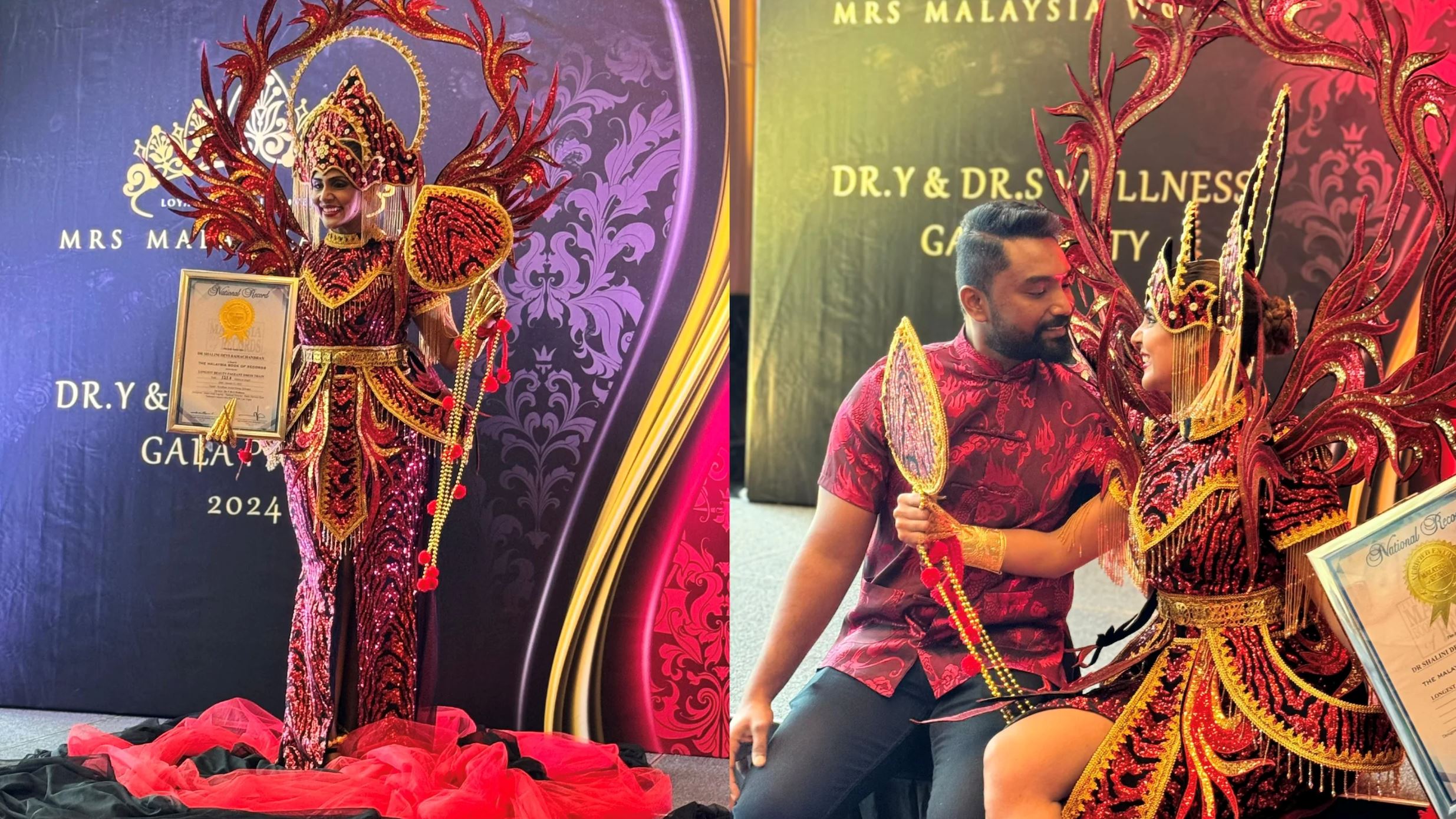 dr. shalini devi set to dazzle the mrs. world 2024 stage with malaysia's cultural grandeur