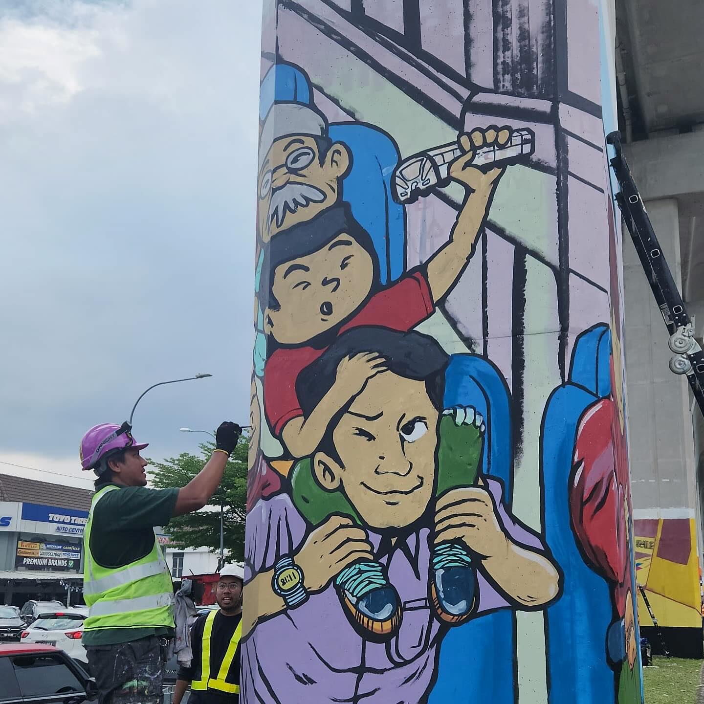 artistic murals under ss15 lrt station spark community appreciation