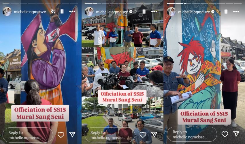 artistic murals under ss15 lrt station spark community appreciation