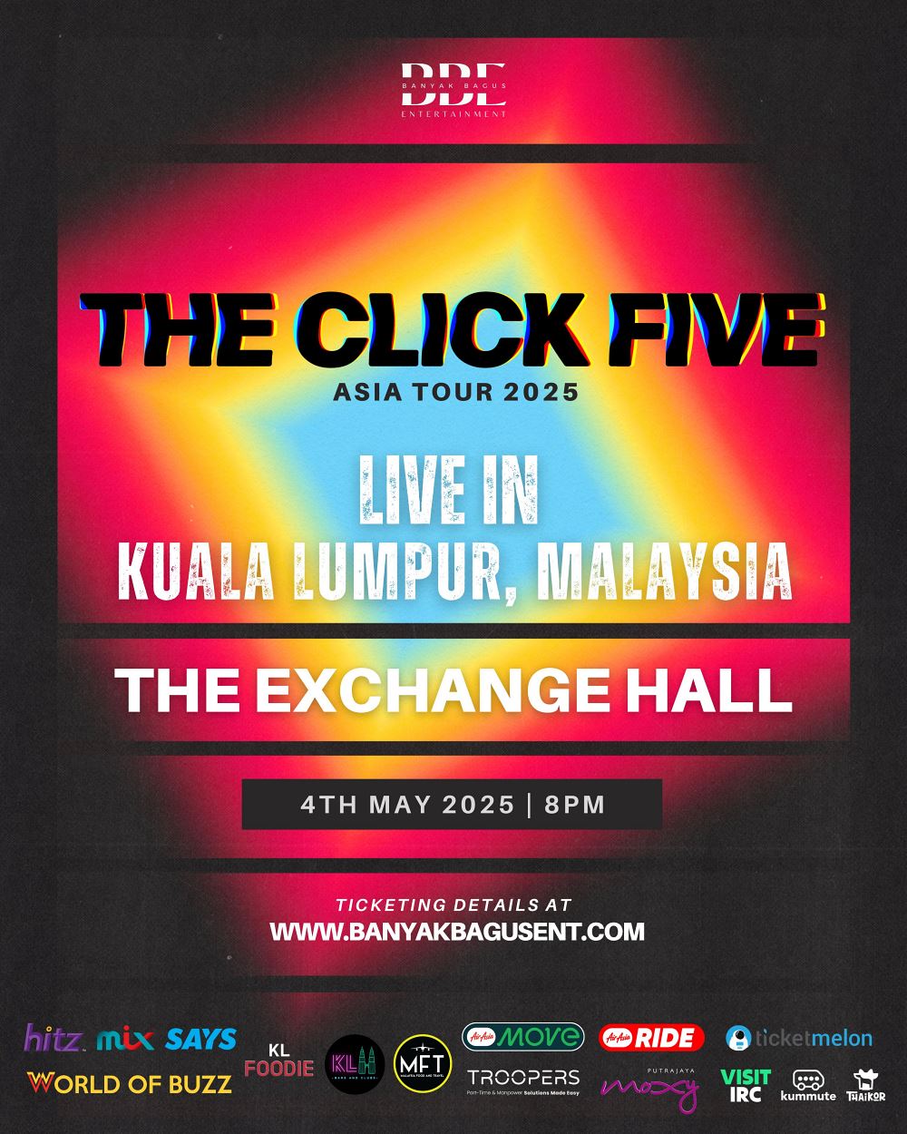 the click five is coming to malaysia,  save the date for may!