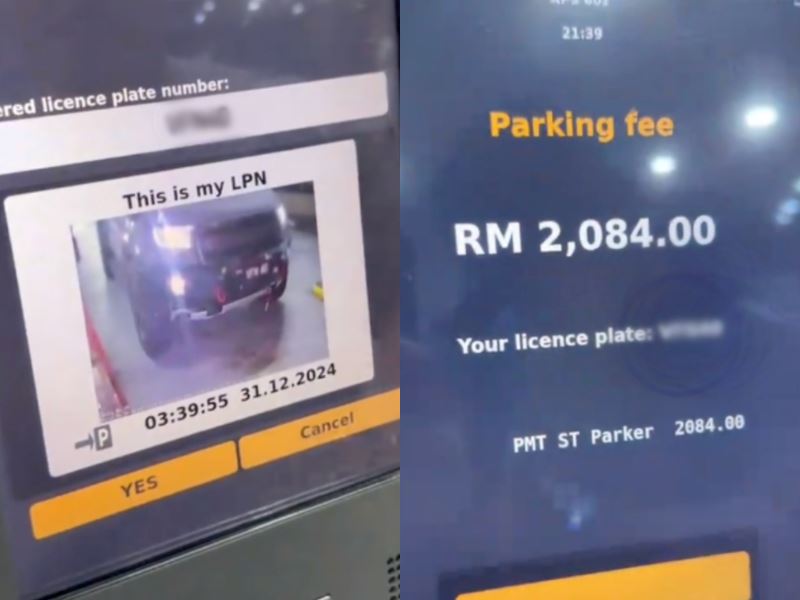 alamak! viral video shows woman shocked by rm2,084 parking fee at klia