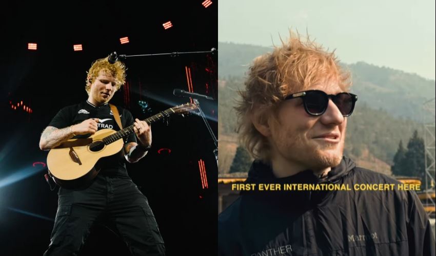 ed sheeran makes history as the first international artist to perform in bhutan