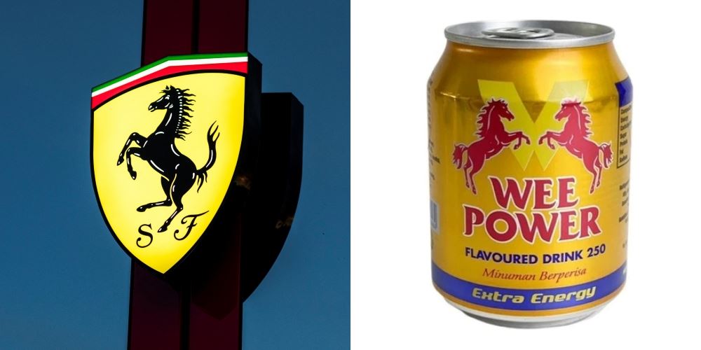 ferrari kalah saman logo terhadap syarikat minuman tenaga tempatan