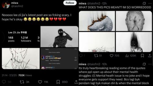 hantaran 'aneh' lee zi jia cetus tanda tanya dan kebimbangan peminat