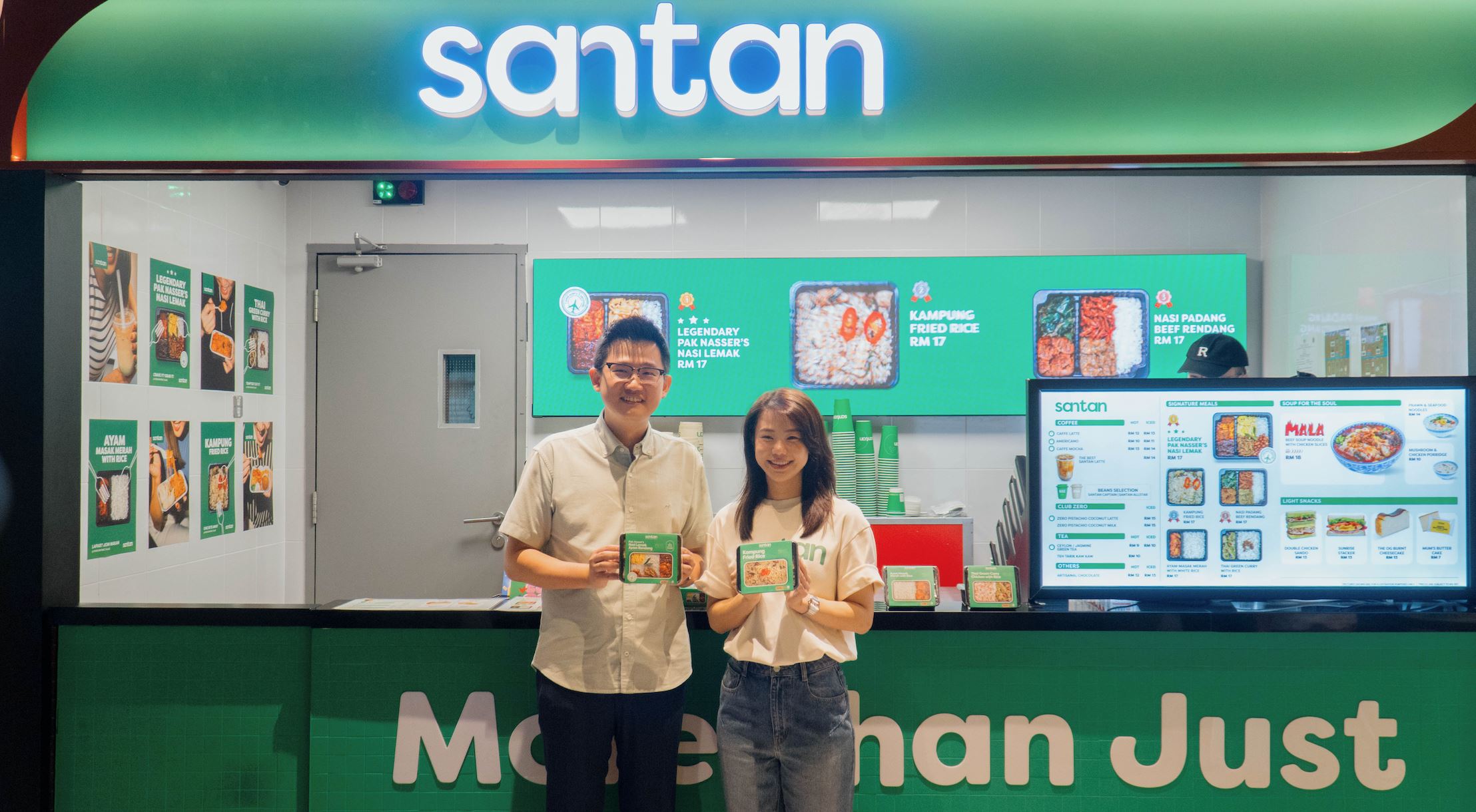 nasi lemak pak nasser kini 'mendarat' di klia2, tak perlu terbang dah boleh makan!