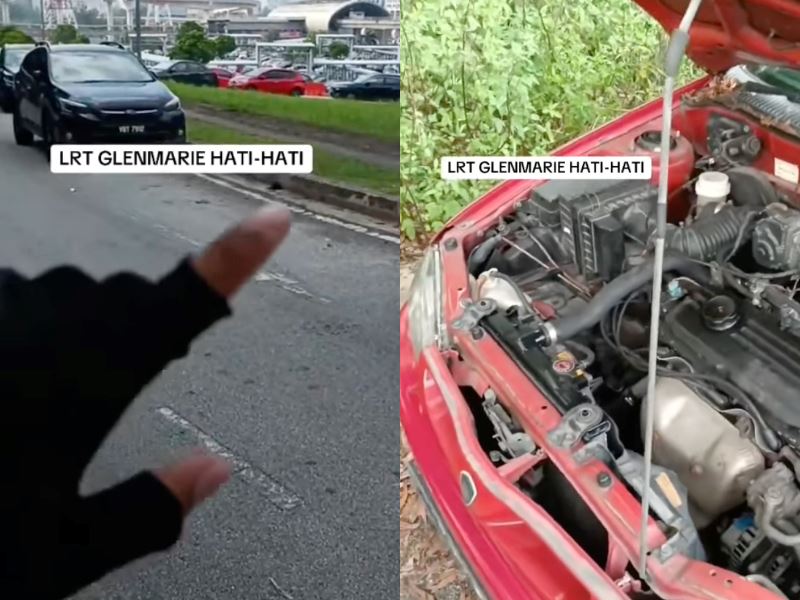 car battery stolen again! m’sian warns lrt glenmarie commuters after car battery theft