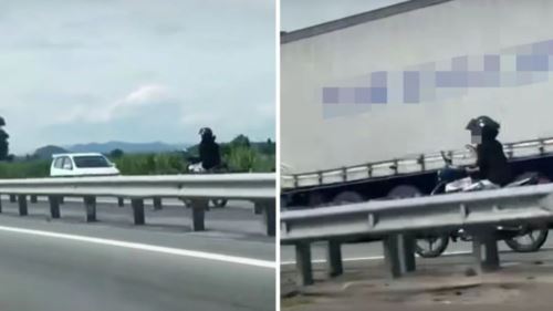 tunggang motosikal lawan arus sambil guna telefon, remaja bakal dihadapkan ke mahkamah