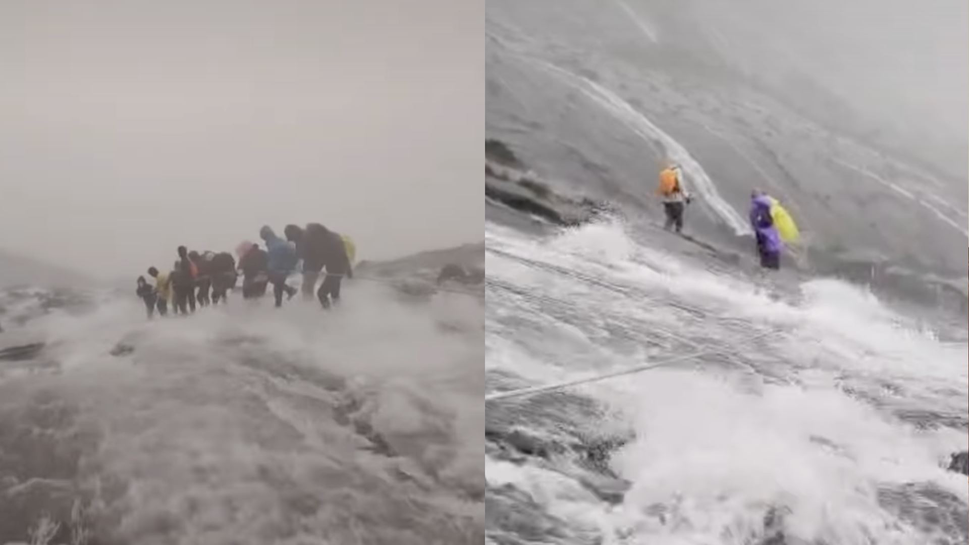 gunung kinabalu ‘banjir’ selepas hujan lebat, pendaki diingatkan berwaspada