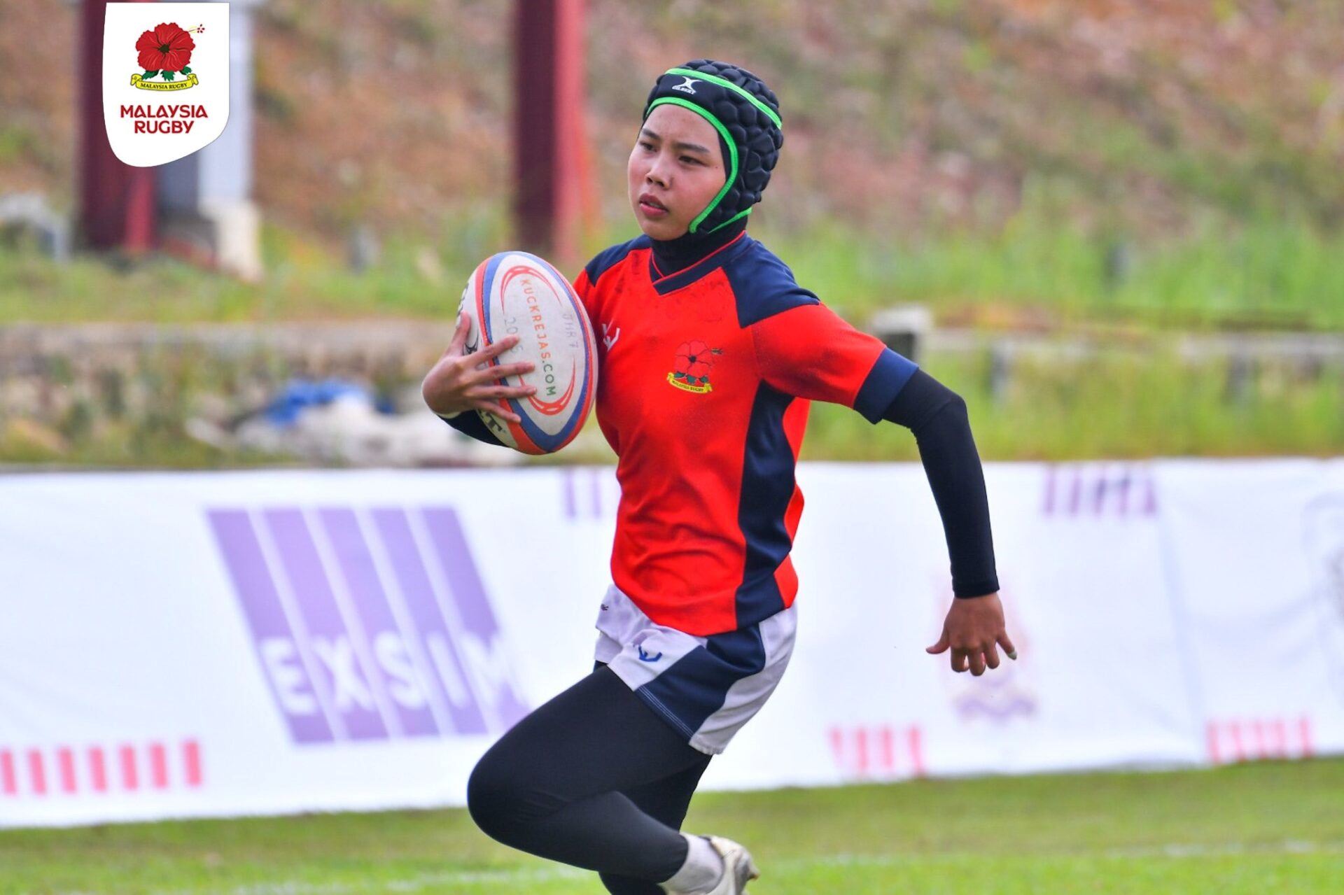 tanda hormat budaya setempat! pemain beragama islam diwajibkan pakai legging dalam kejohanan ragbi national 7s