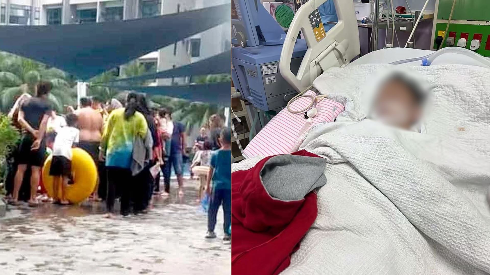 kanak-kanak lemas di kolam renang meninggal dunia selepas 16 jam bertarung nyawa