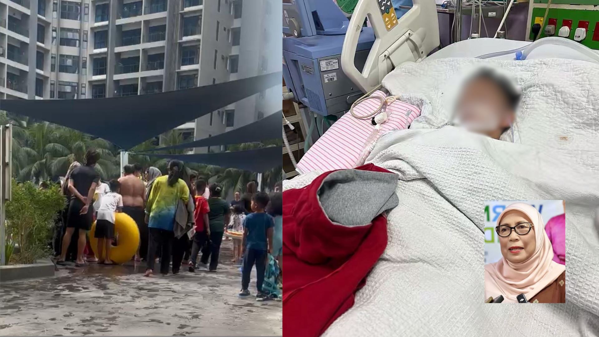 “anak belum pergi..masih kritikal di picu, bapa terlepas cakap kerana trauma” – exco