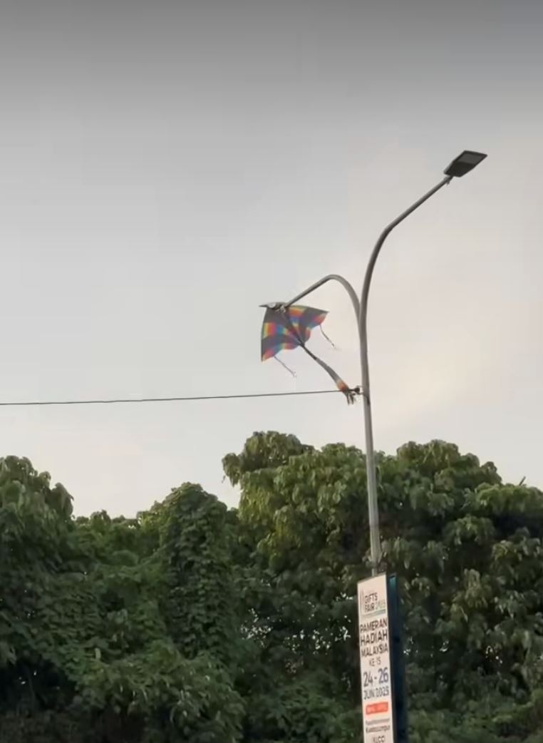 i could've died motorcyclist's neck slashed by kite string on mrr2, sparks safety warning