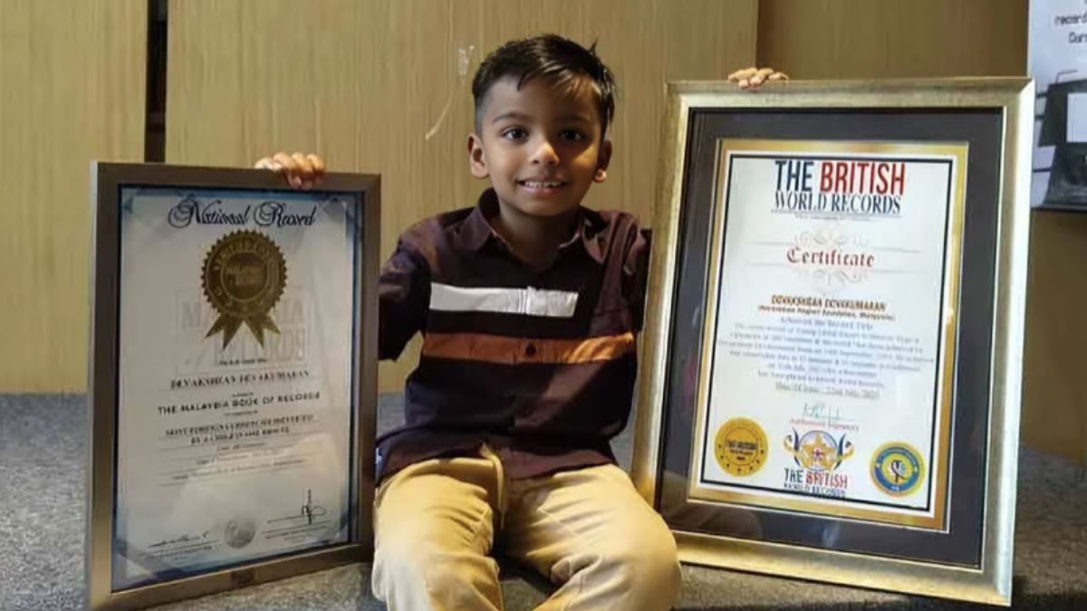 kanak-kanak lelaki 6 tahun dari seremban cipta rekod antarabangsa, kenal pasti 65 mata wang dunia dalam seminit