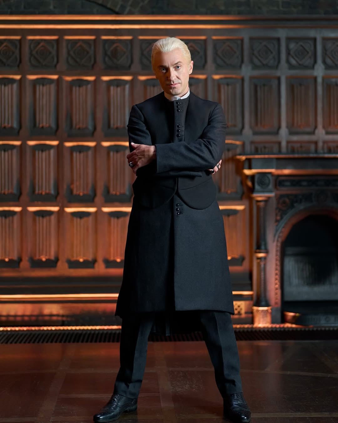 tom felton returns as draco malfoy in broadway's cursed child