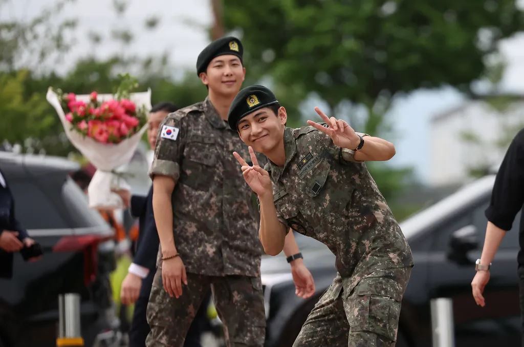 welcome back, rm and v! bts stars officially discharged from military service
