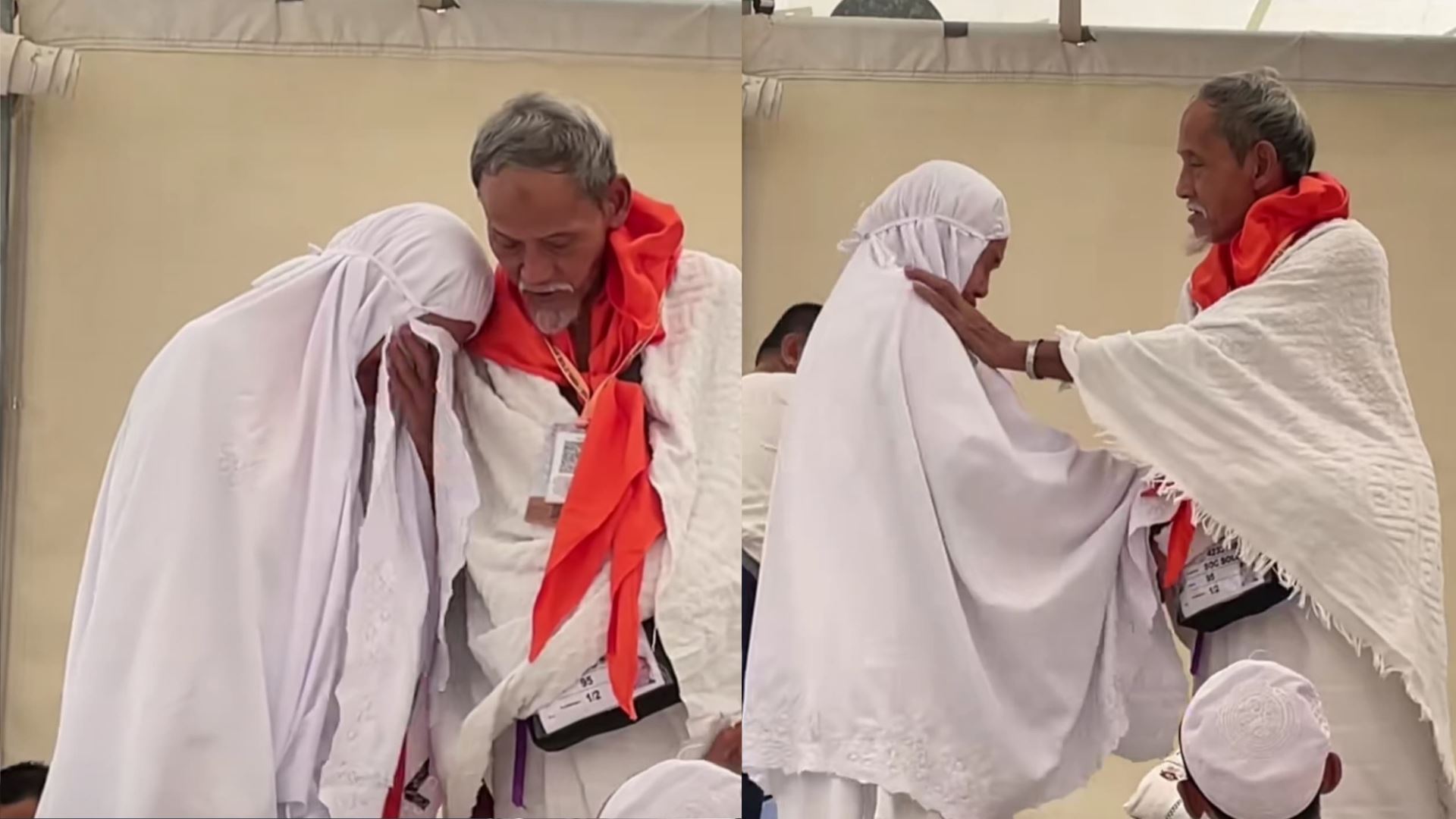 [video] pasangan jemaah haji terpisah bertemu semula - “isteri selalu berdoa supaya dipertemukan dengan suaminya…”