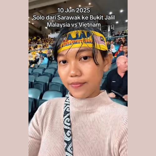 [video] gadis dari sarawak gerak solo ke bukit jalil demi harimau malaya