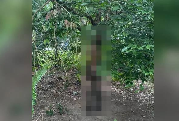 mayat tanpa identiti ditemukan tergantung di felda gunung besout 2