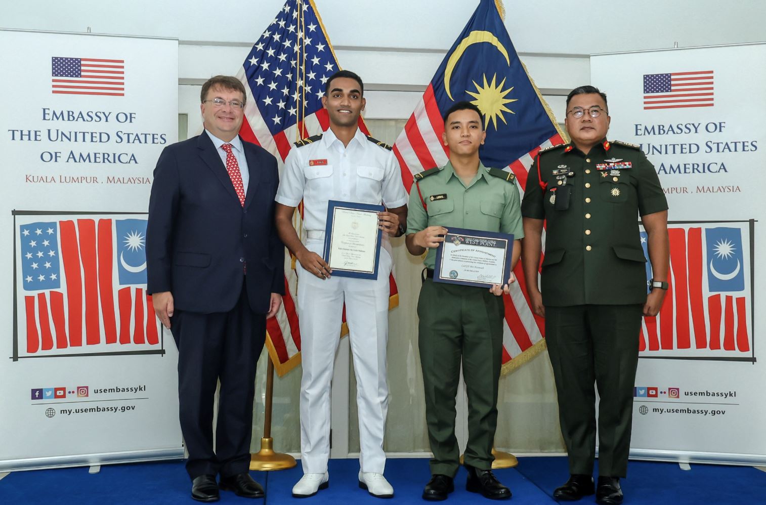 two malaysian cadets selected for prestigious military training in the united states