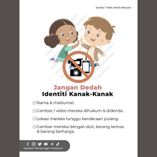 awas! bahaya dedah identiti kanak-kanak di media sosial 