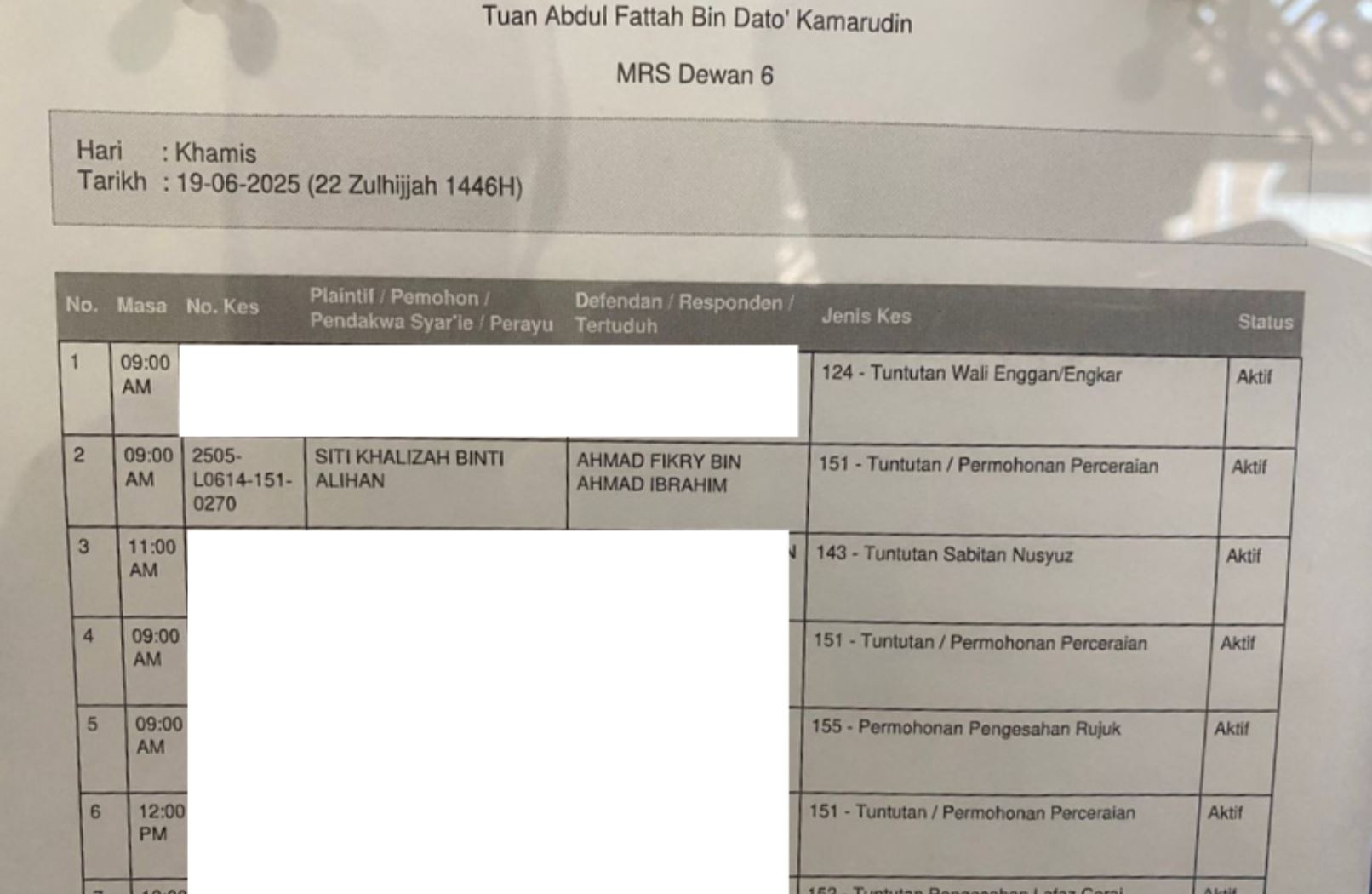 empat bulan berumah tangga, isteri fikry ibrahim tuntut cerai
