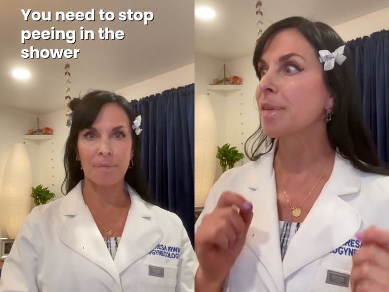 why peeing in the shower could harm your bladder in the long run, according to a urologist