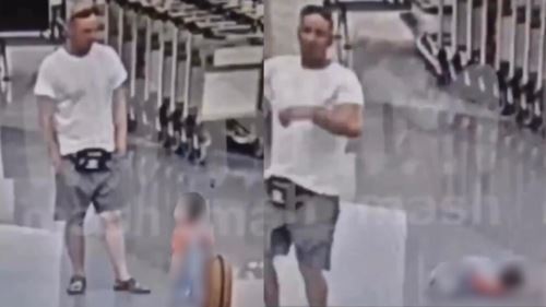 [video] bayi 18 bulan koma dihempas pelancong di lapangan terbang