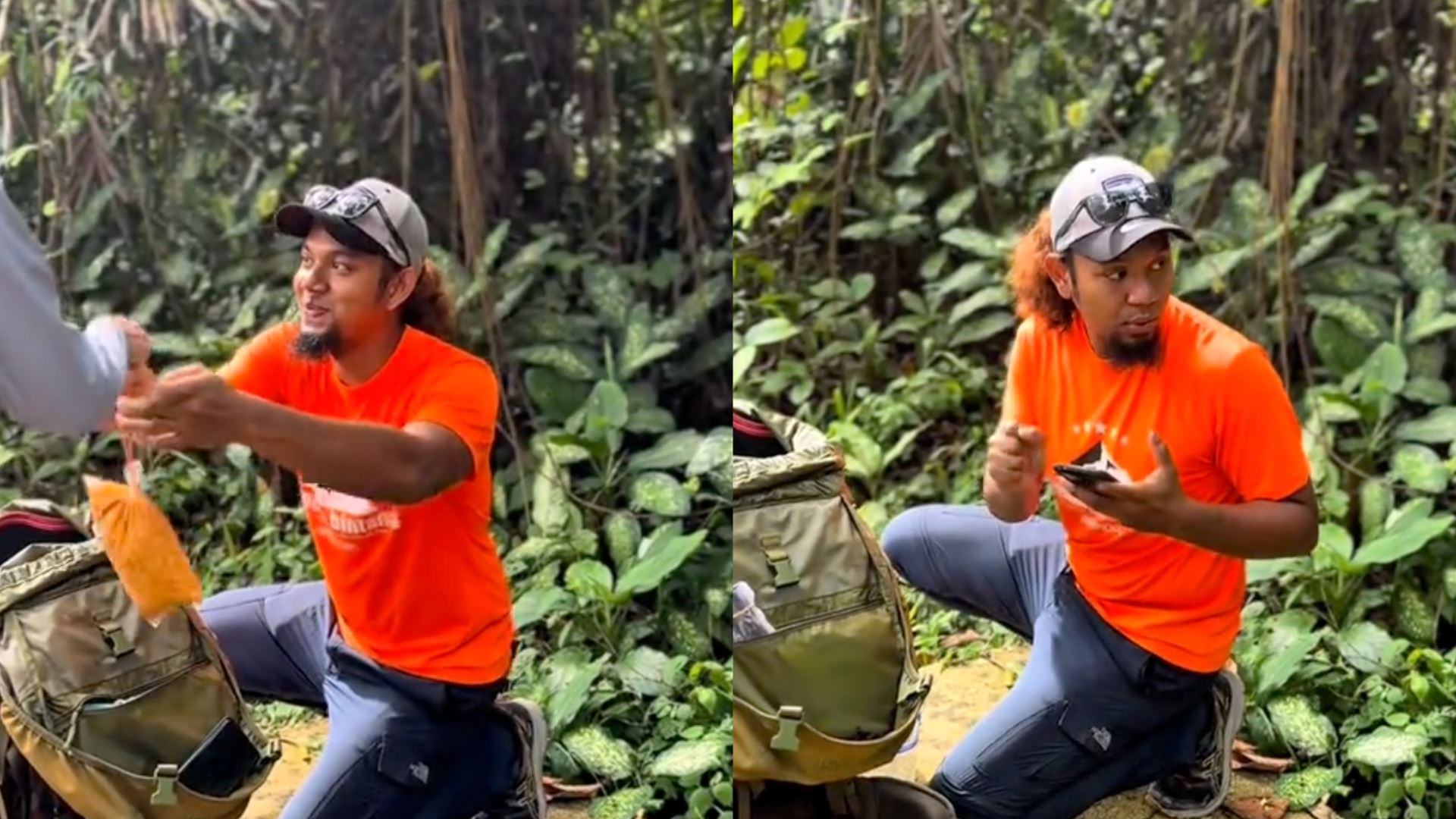 [video] sempoi! tindakan pemuda jual teh ais ikat tepi ketika hiking raih pujian