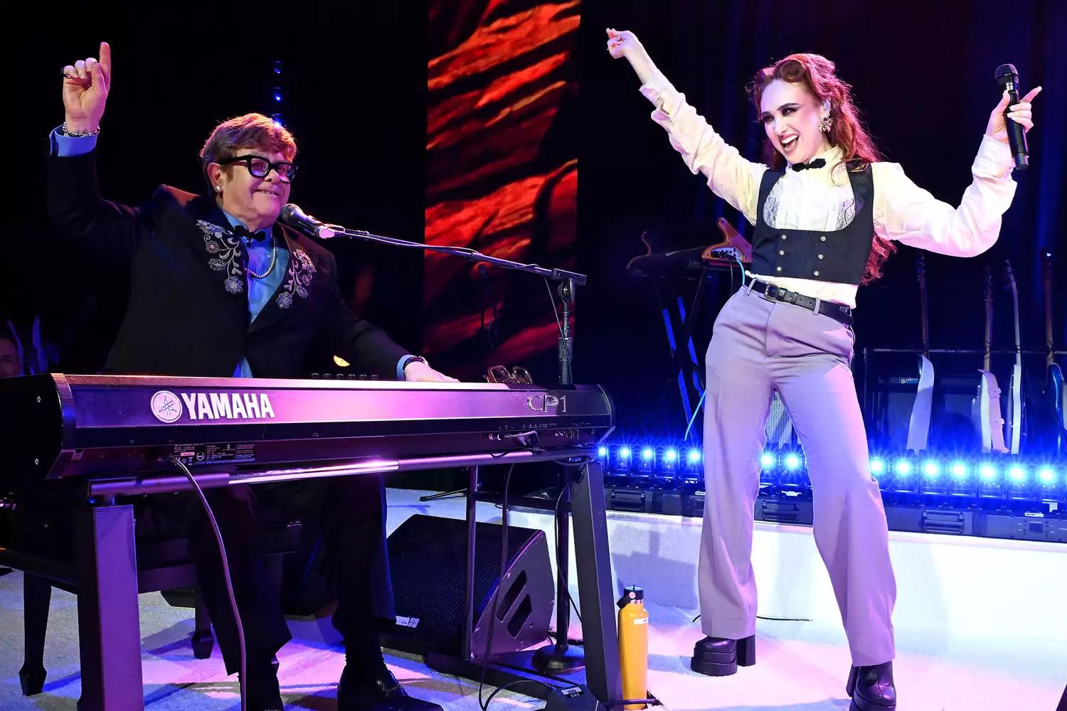 elton john and chappell roan team up for show-stopping ‘pink pony club’ duet