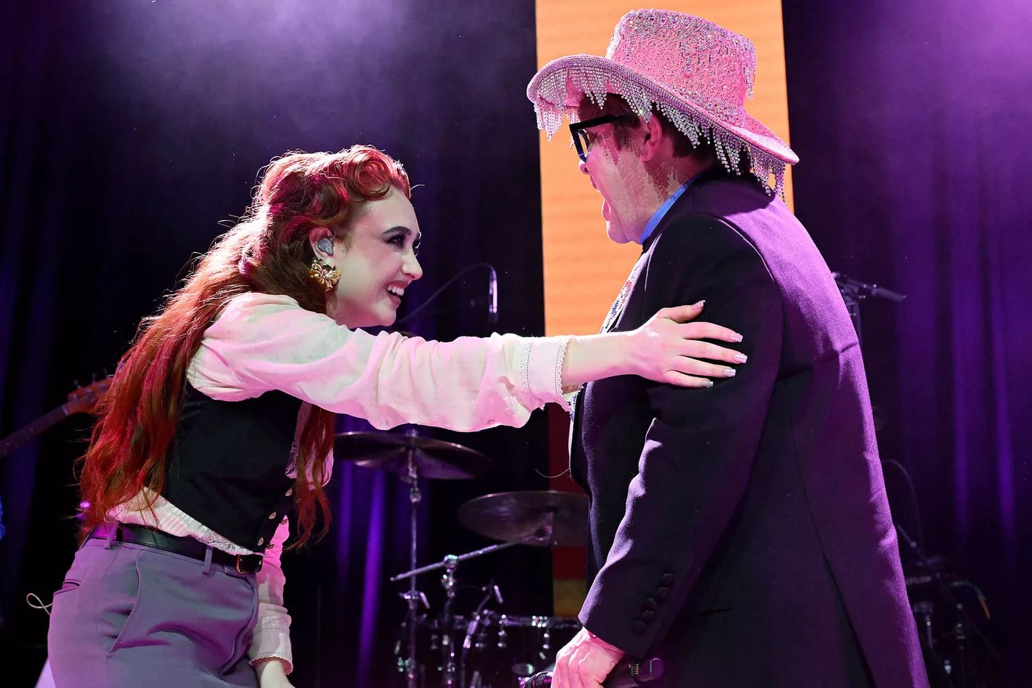 elton john and chappell roan team up for show-stopping ‘pink pony club’ duet