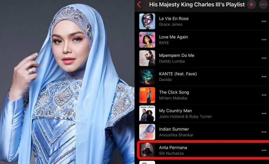 king charles iii picks siti nurhaliza’s ‘anta permana’ for his personal playlist