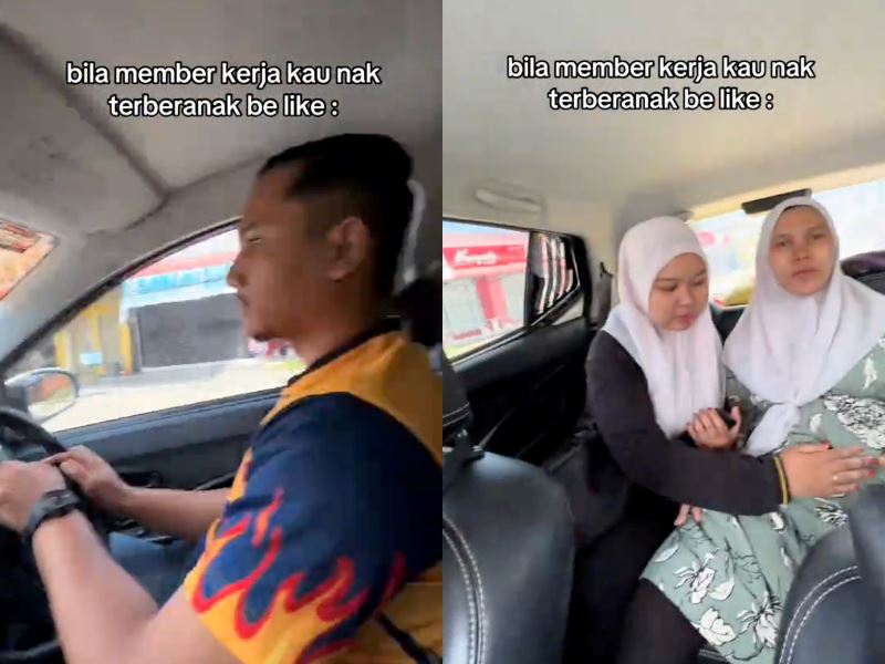 quick-thinking co-worker becomes unexpected ambulance for pregnant colleague