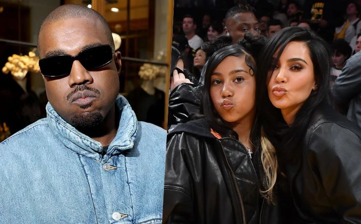 kanye west defies kim kardashian, releases song featuring north west & diddy