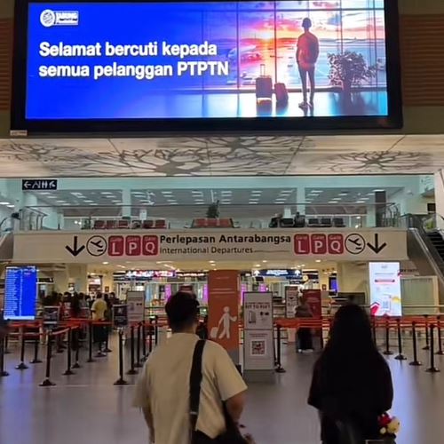 ptptn ucap selamat bercuti kepada peminjam di klia2, netizen terasa?