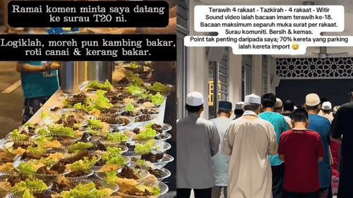 surau elmina gardens jamu jemaah dengan menu fancy, ramai kagum dengan surau t20