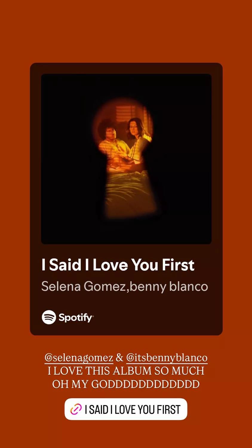 taylor swift breaks instagram silence to show love for selena gomez and benny blanco’s music
