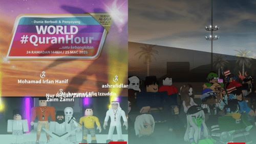 kanak-kanak mendalami al-quran dalam aplikasi roblox