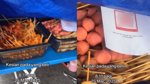 kkm serbu gerai selimut makanan bergoreng bawah plastik kanvas