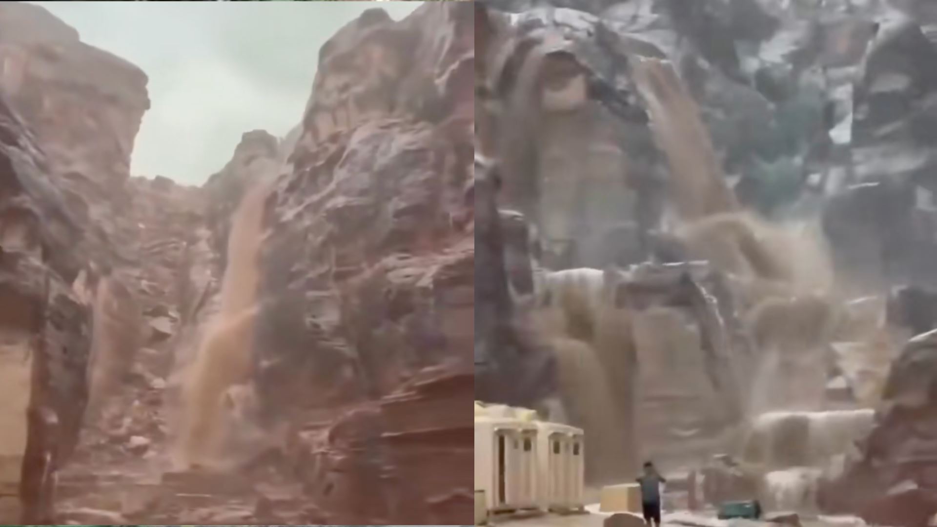 [video] tragedi banjir kilat di petra, jordan: dua pelancong belgium maut, lebih 1,700 dipindahkan