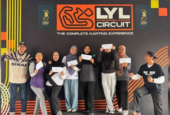 trio petang sinar ‘all out’ di litar gokart bersama peminat sempena minggu istimewa buat ibu tersayang
