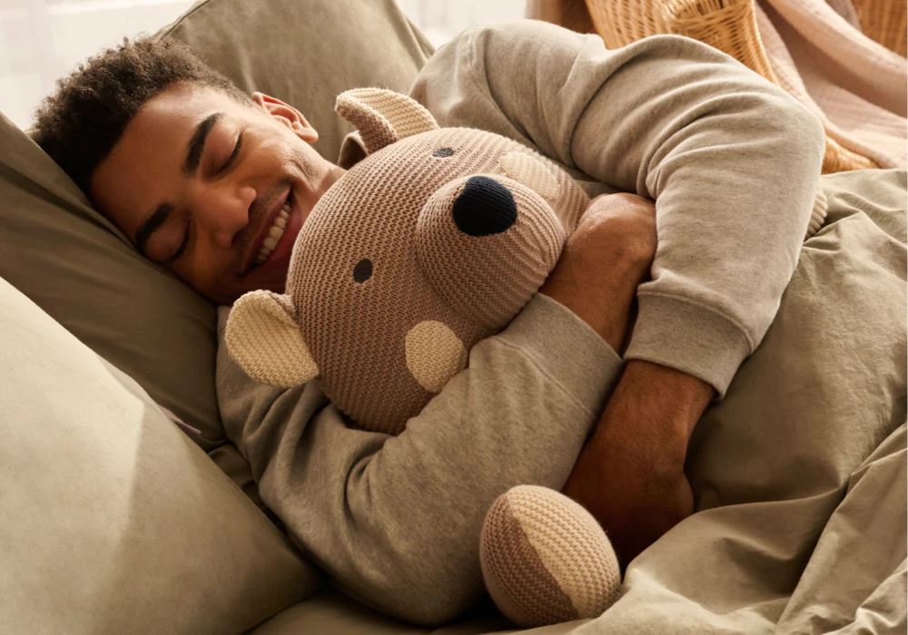 yes, adults sleep with stuffed animals — and it could be a healthy habit