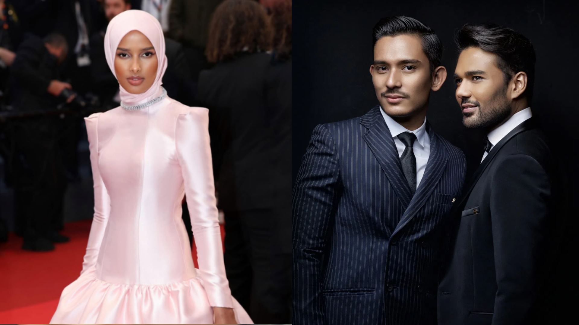 gaun merah jambu rekaan rizman ruzaini menjadi tumpuan di festival filem cannes