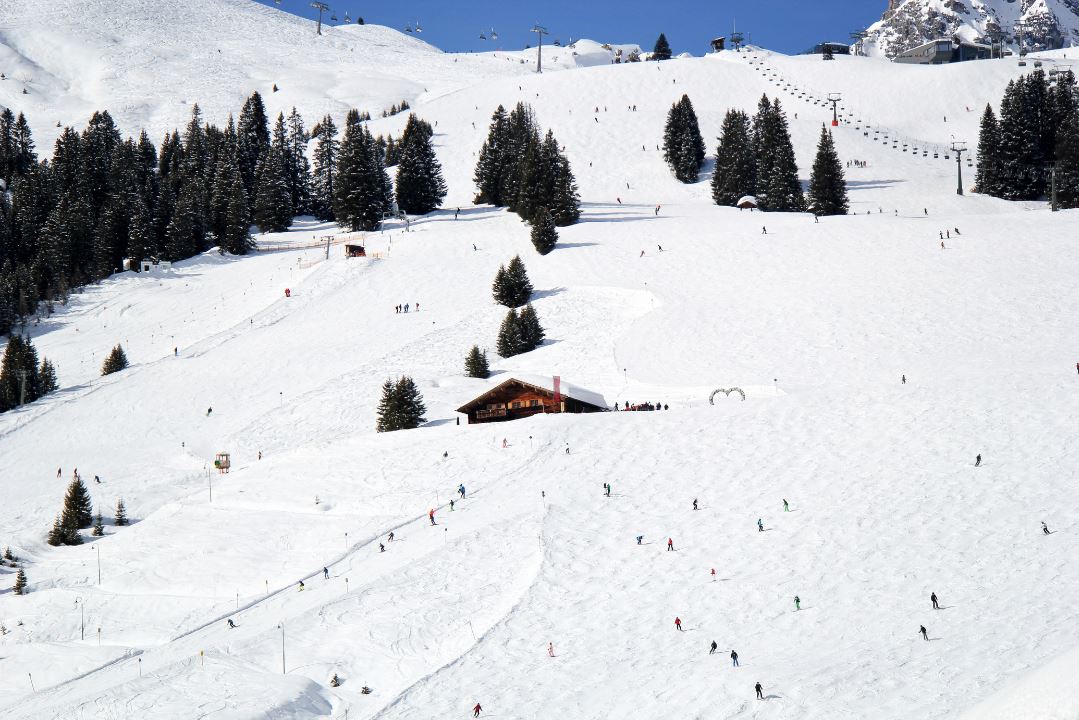 A picturesque view of an alpine scenery in Lech