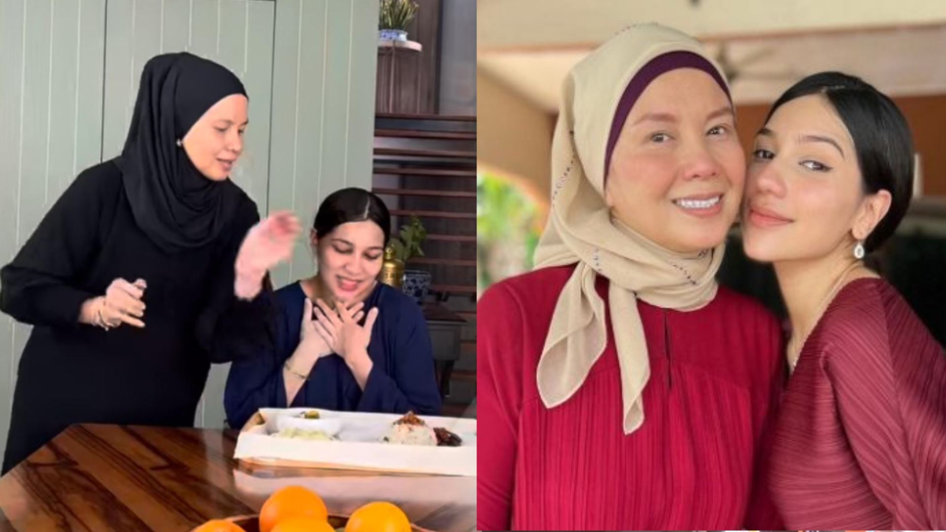 ibu mentua idaman! sheila rusly jaga elisya berpantang seperti anak sendiri