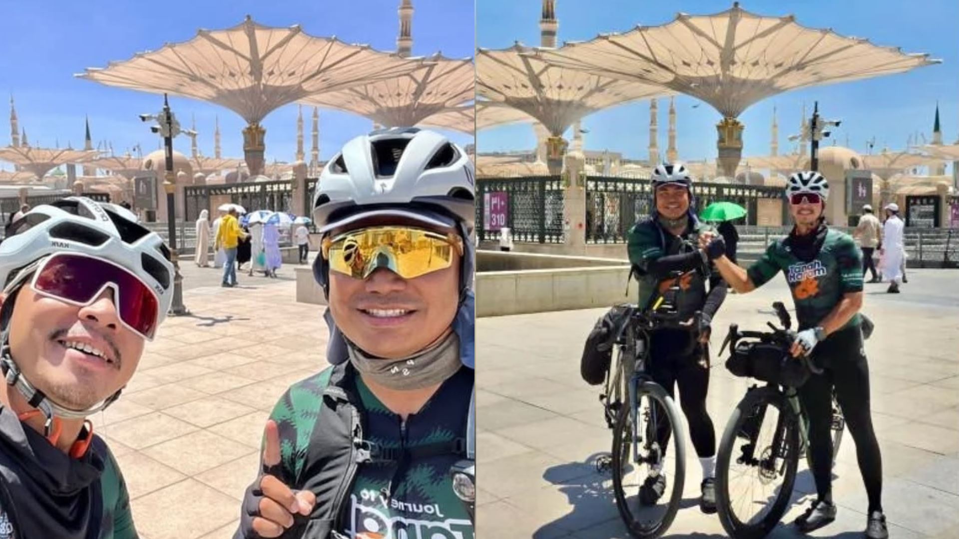 amar baharin tamatkan misi kayuhan ke madinah - “alhamdulillah, sebak lihat bumbung masjid nabawi”