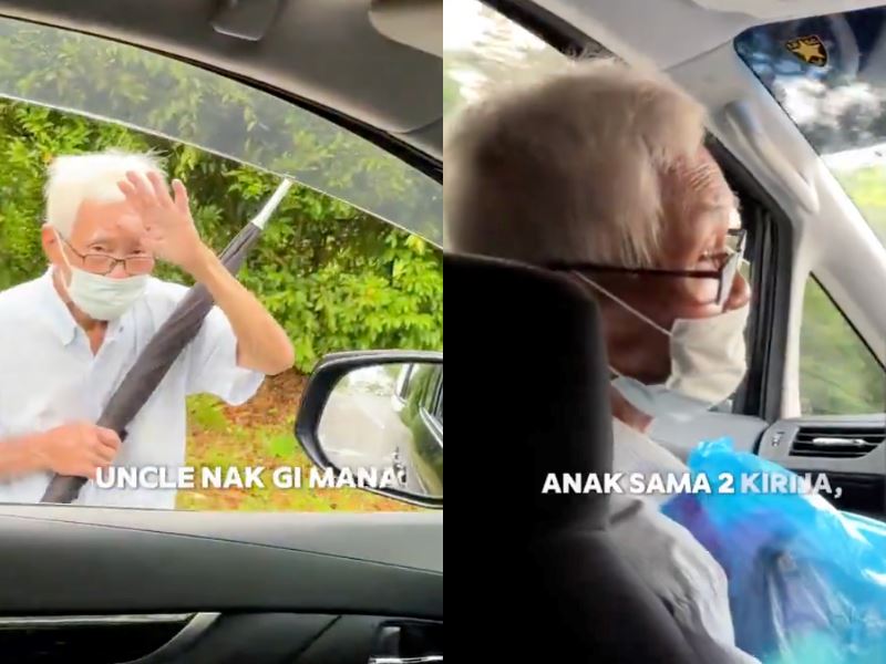 malaysian helps struggling uncle carrying groceries, finds out he lives in a big house!