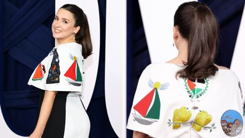 [video] bukan sekadar gaun, ms. rachel ‘menyarung’ kisah anak gaza ke karpet merah