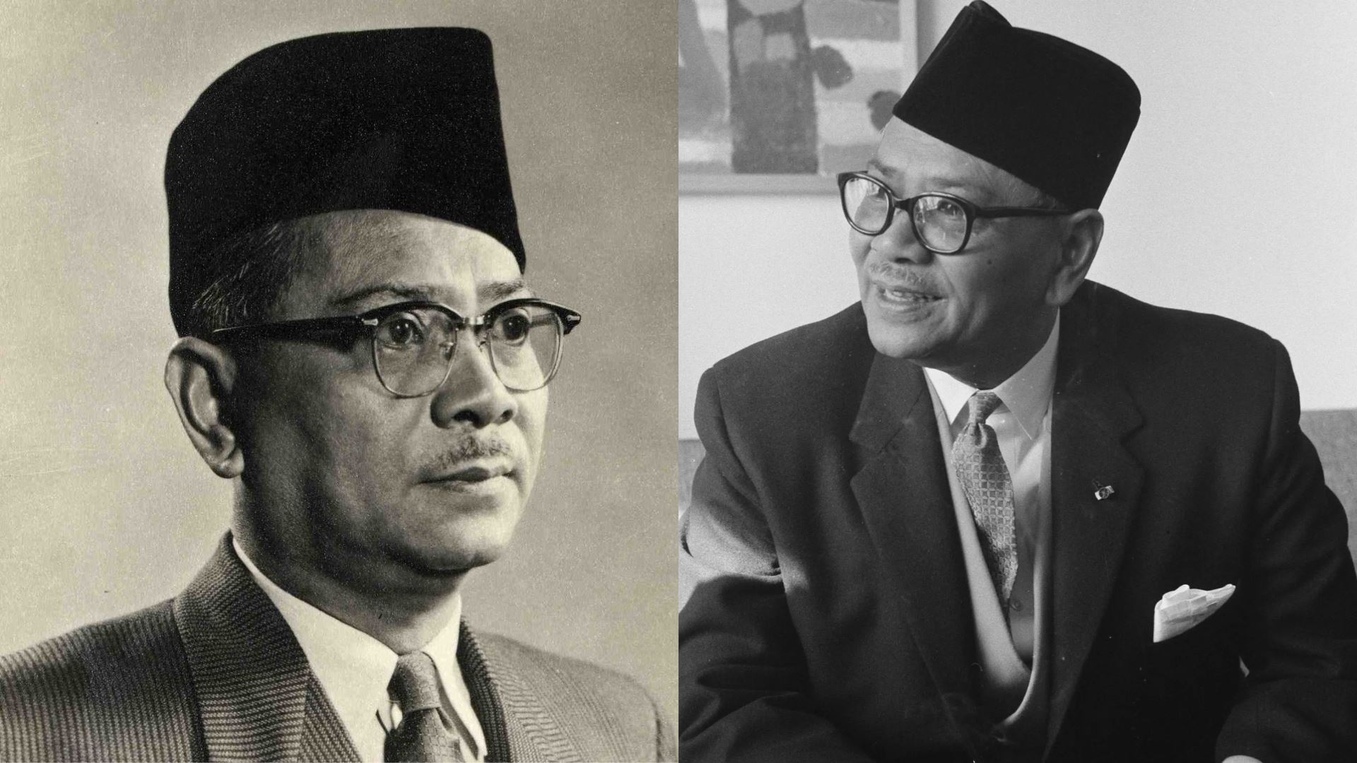 kenapa tunku abdul rahman suka pakai songkok senget?