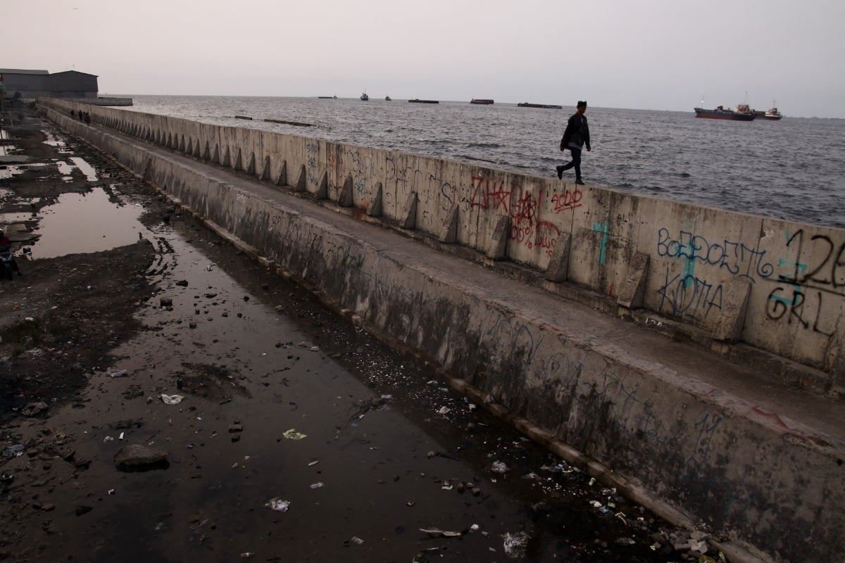 jakarta terus ‘jatuh ke bawah’, kawasan utara kini lebih rendah dari paras laut